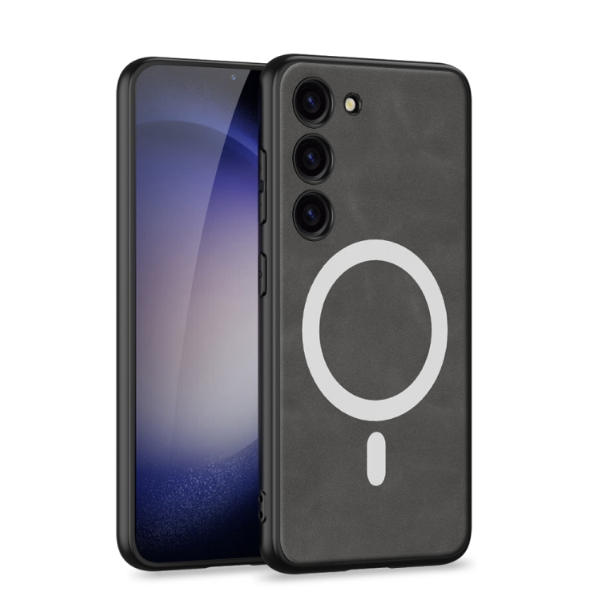 GKK MagSafe Skin Feel PU Leather Case - For Samsung Galaxy S23+ - mosaccessories